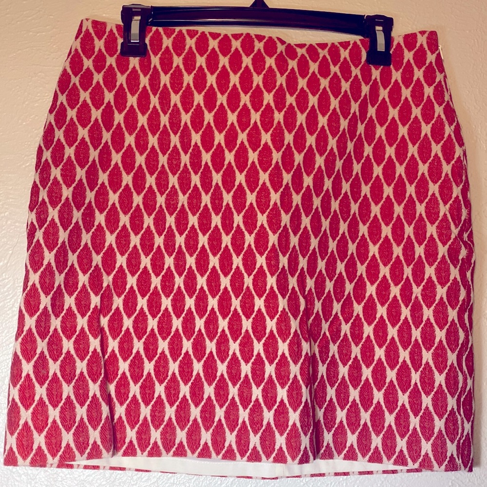 Ann Taylor Cherry & white skirt
